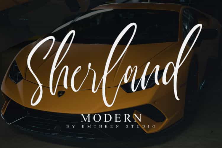 Sherland Script Font Image 1