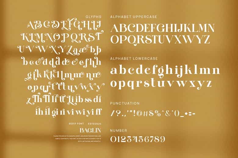 Baglin Font Image 3