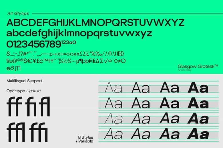 UT Glasgow Grotesk Font Image 3