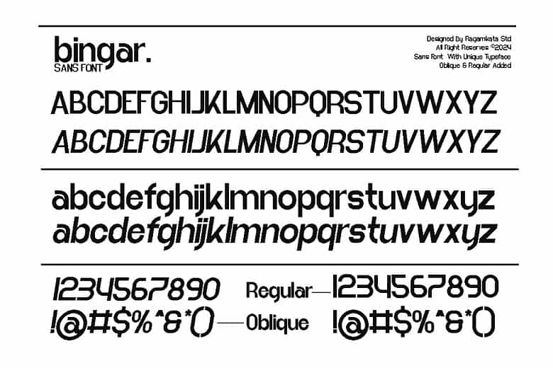 Bingar Font Image 3