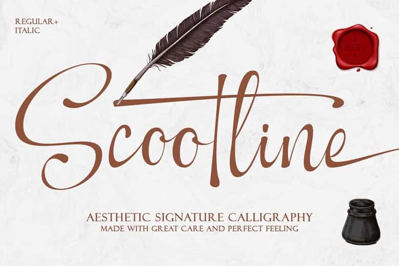 Scootline Font Image 1