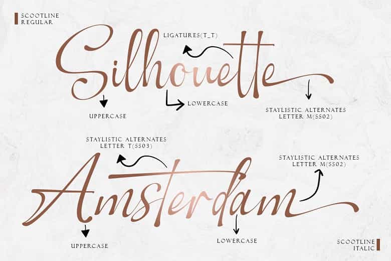 Scootline Font Image 2
