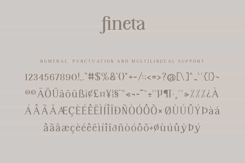 Fineta Font Image 3