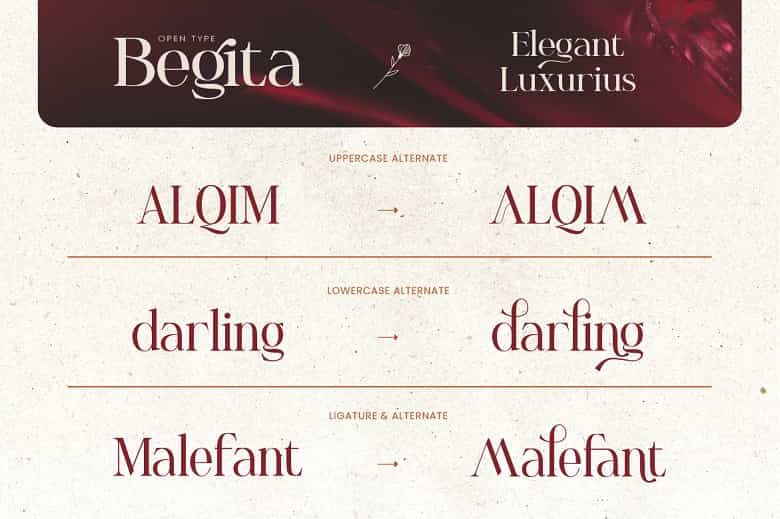 Begita Font Image 2