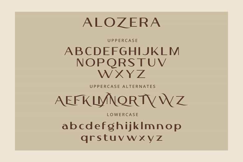 Alozera Font Image 3