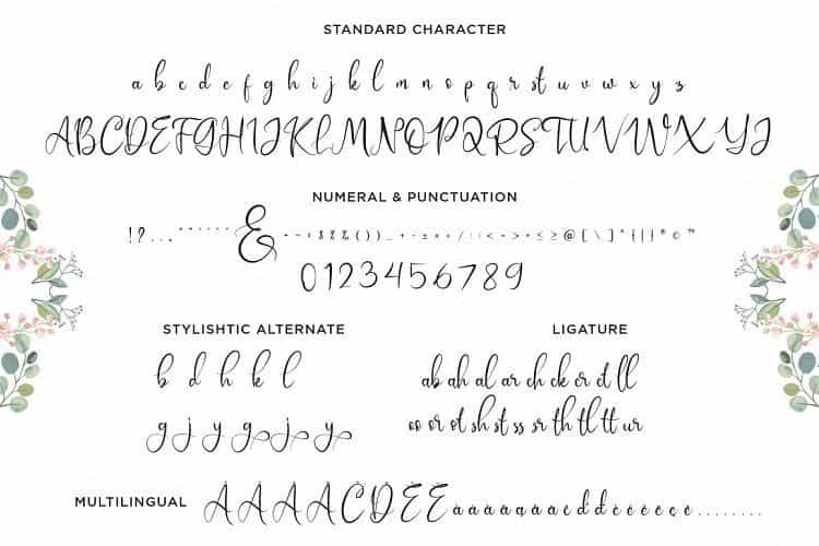Dorillya & Glorya Script Font Image 3