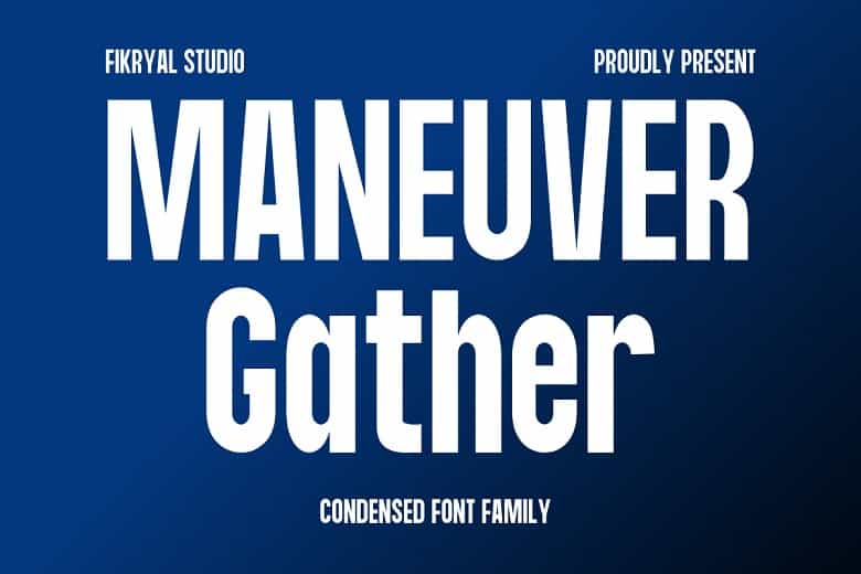 Maneuver Gather Font Family Image 1