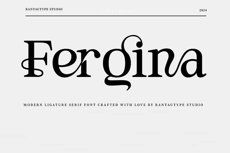 Fergina Font Image 1
