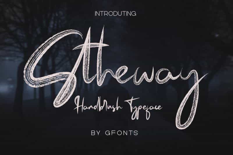 Stheway Brush Font Image 1