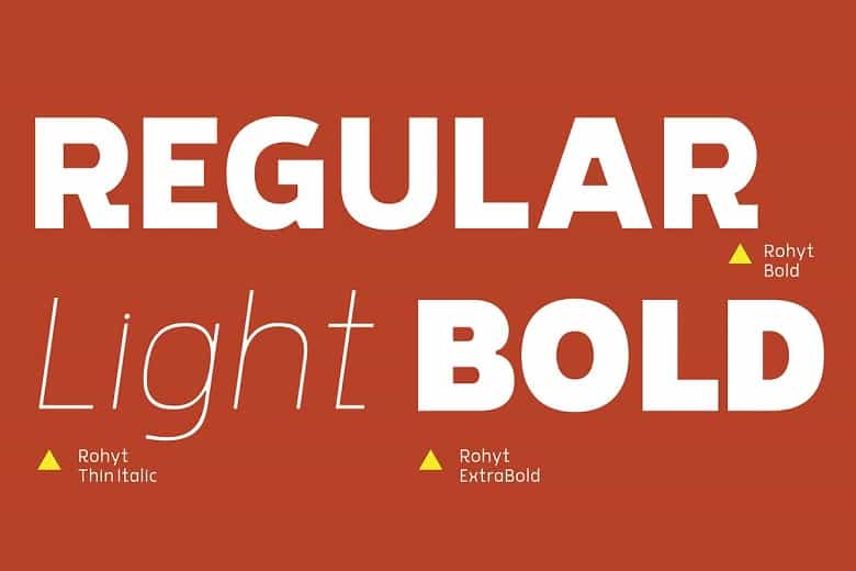 Rohyt Geometric Font Family Image 3