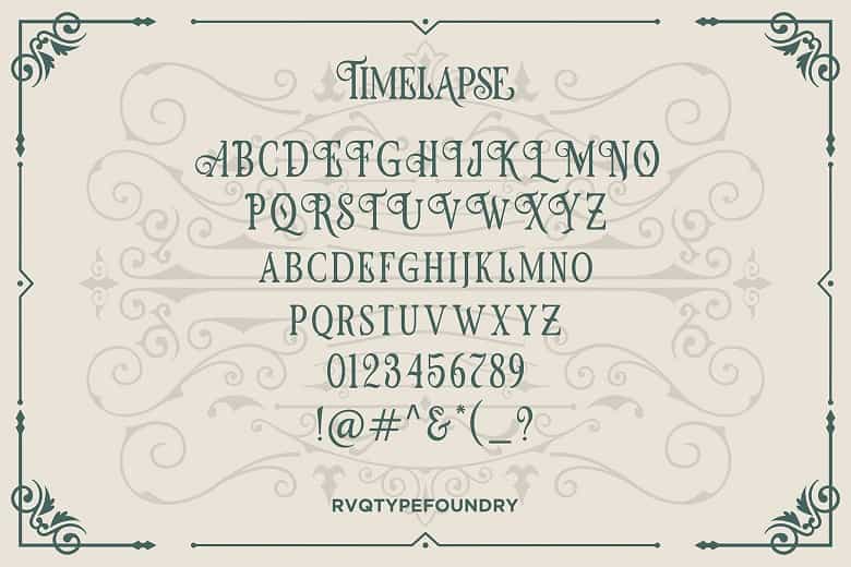 Timelapse Font Image 3
