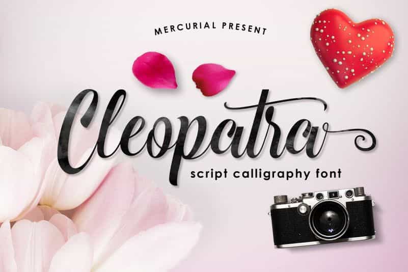 Cleopatra Script Font Image 1