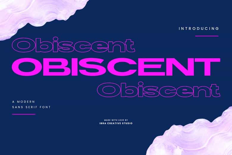 Obiscent Font Image 1