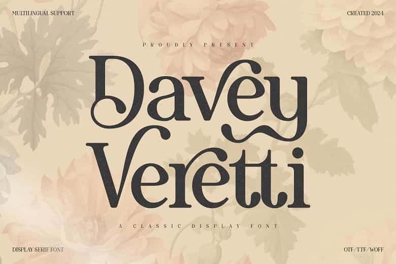 Davey Veretti Font Image 1