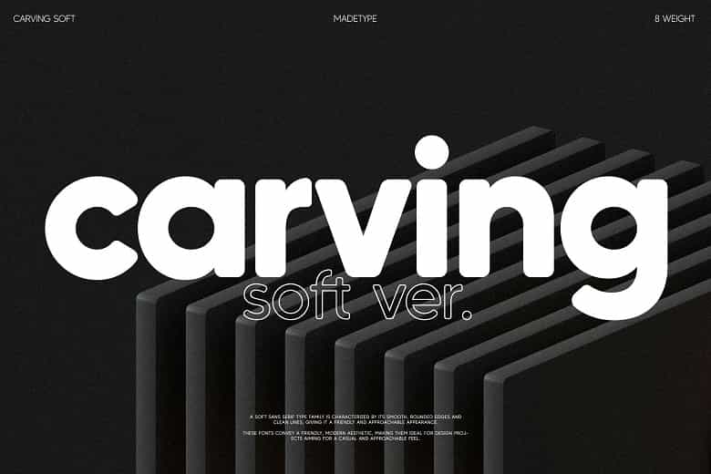 Carving Soft Font Family Image 1