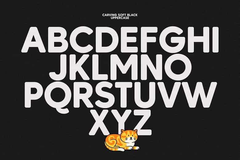 Carving Soft Font Family Image 2