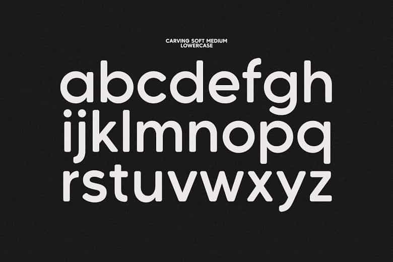 Carving Soft Font Family Image 3