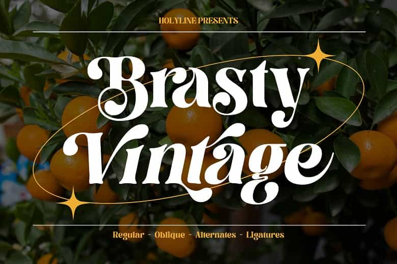Brasty Vintage Font Image 1