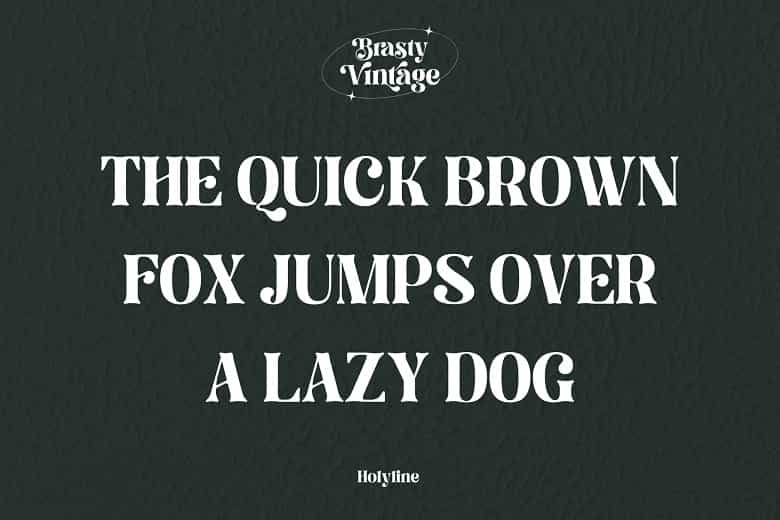 Brasty Vintage Font Image 2