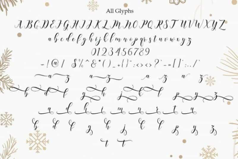 Happy Christmas Font Image 2
