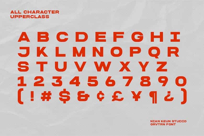 Grvtrn Font Image 3