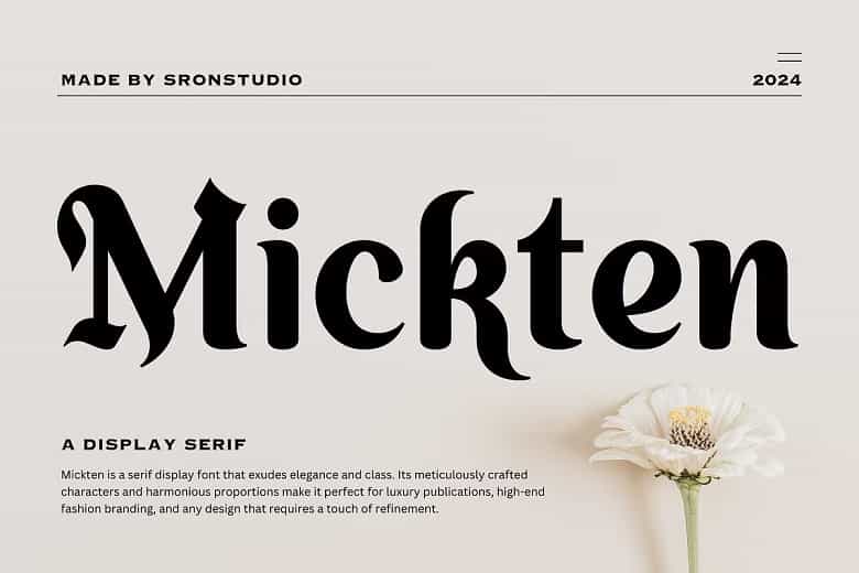 Mickten Font Image 1