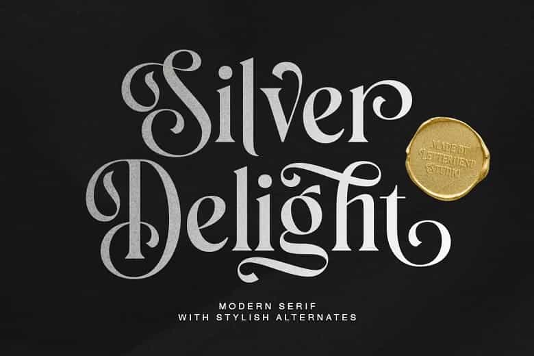 Silver Delight Font Image 1