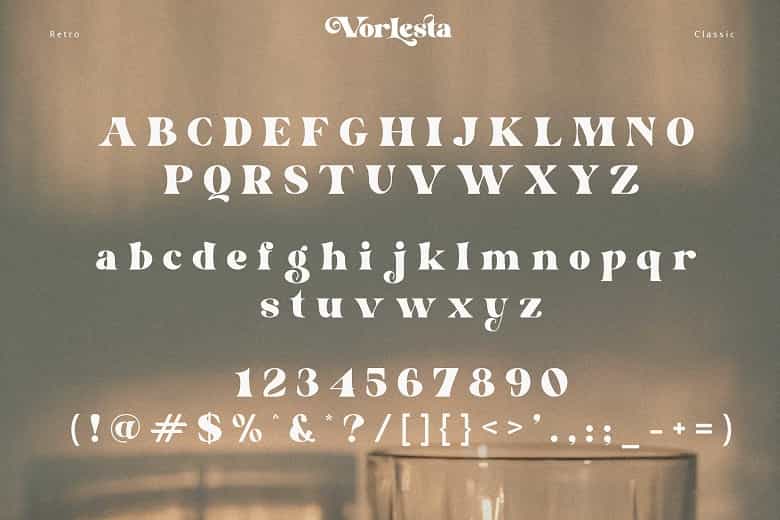 Vorlesta Font Image 3