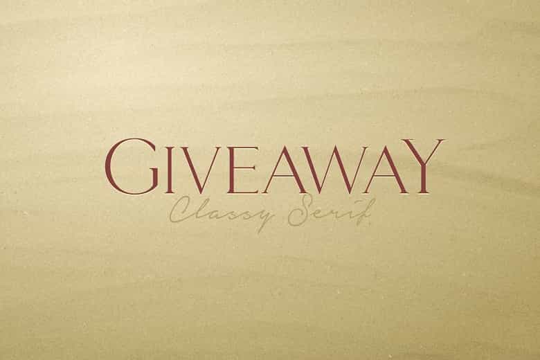 Giveaway Font Image 1