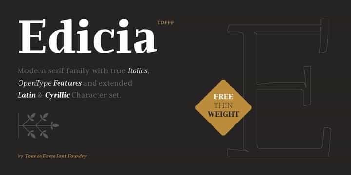 Edicia Font Image 1