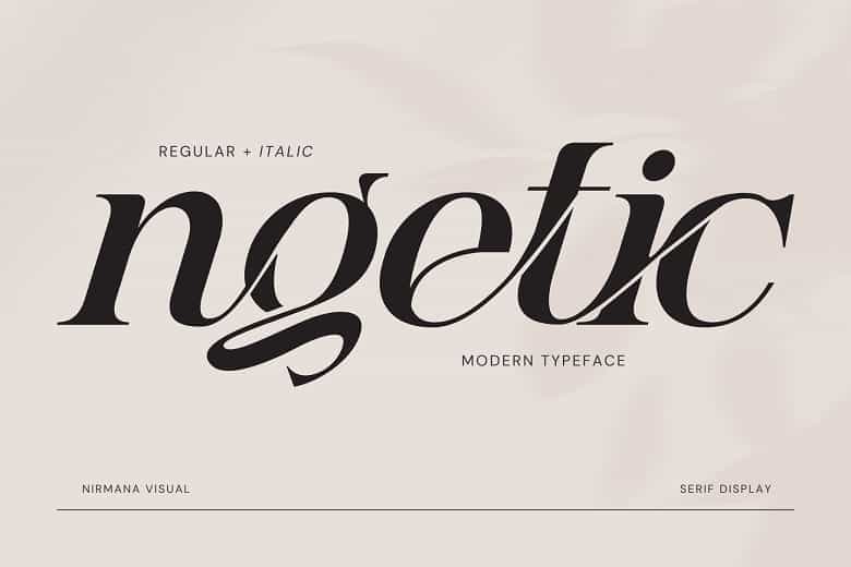 Ngetic Font Image 1