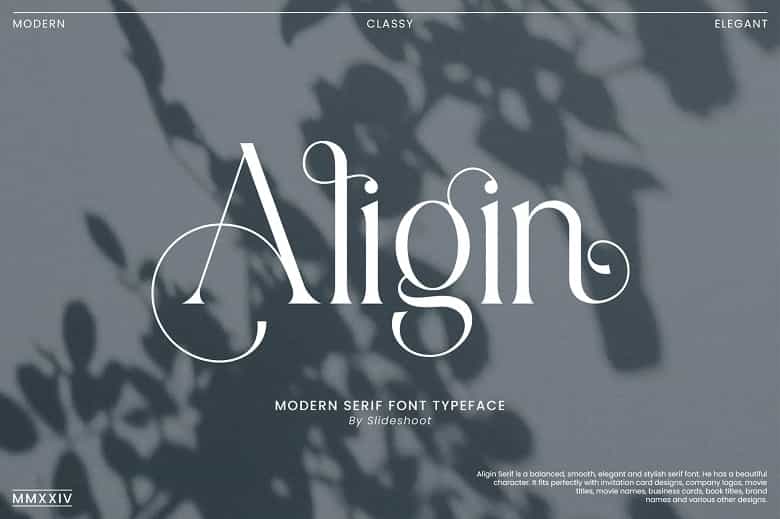 Aligin Font Image 1