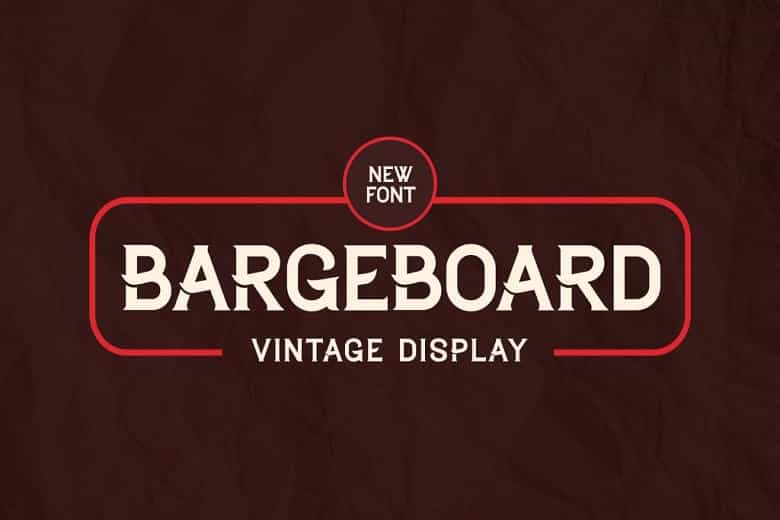Bargeboard Font Image 1