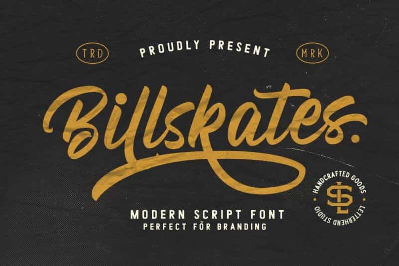 Billskates Script Font Image 1