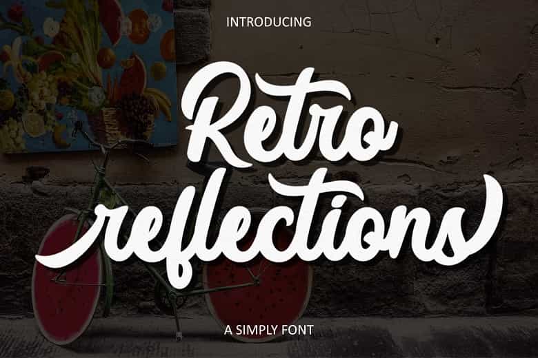 Retro Reflections Font Image 1