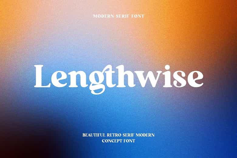 Lengthwise Font Image 1