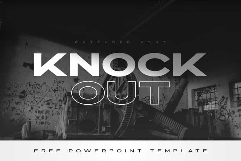 Knockout Font Image 1