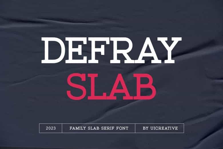 Defray Slab Font Family Image 1