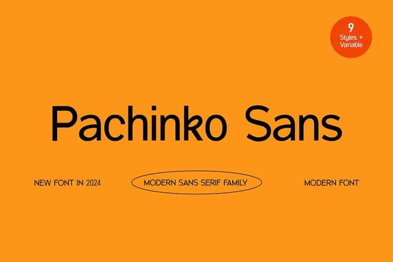 Pachinko Sans Font Family Image 1
