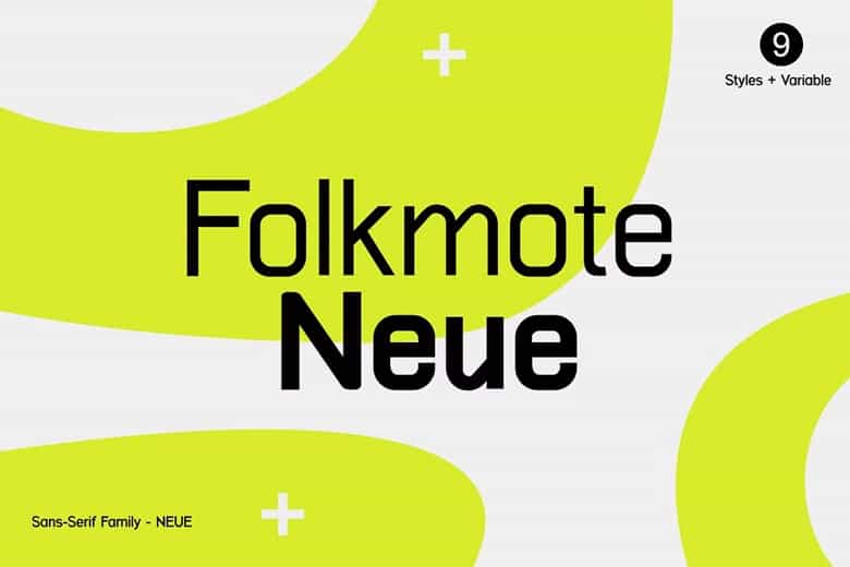 Folkmote Neue Font Family Image 1