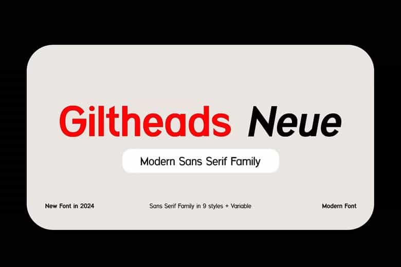 Giltheads Neue Font Family Image 1