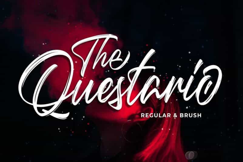 Questario Brush Style Font Image 1