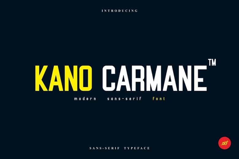 Kano Carmane Font Image 1