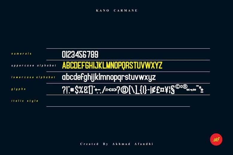 Kano Carmane Font Image 3