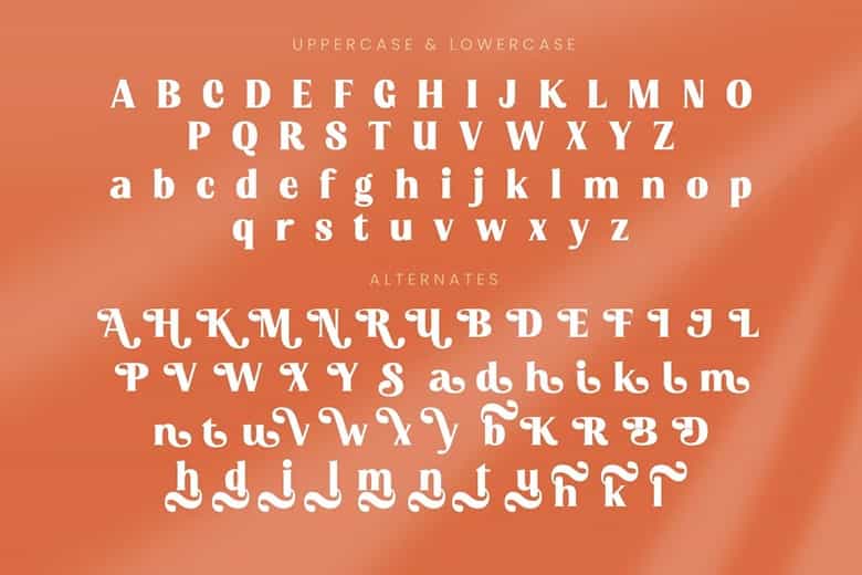Devika Sunset Font Image 2