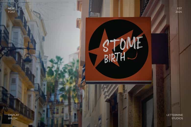 Stome Birth Font Image 2
