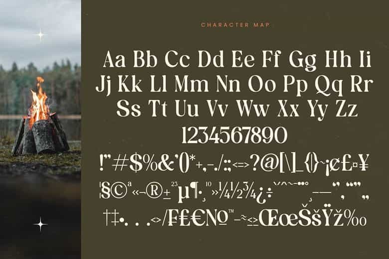 Bonfire Glisten Font Image 3