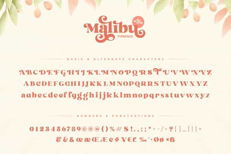 Malibu Font Image 3