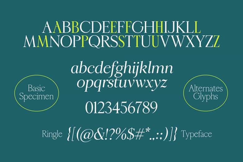 Ringle Font Family Image 3