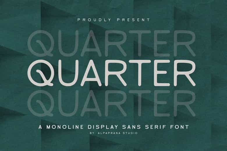 Quarter Font Image 1